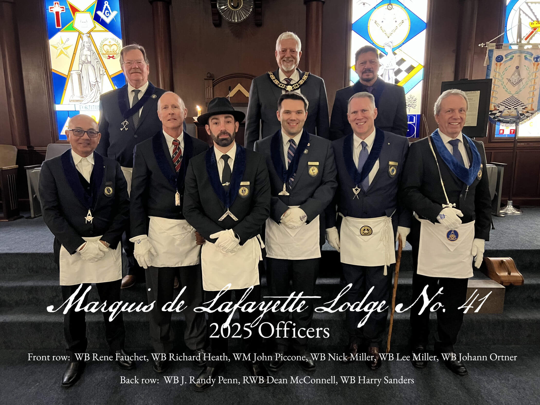 2025 Marquis de Lafayette Officers 2025 Marquis de Lafayette Officers